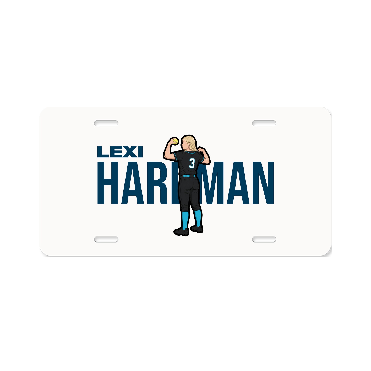 License Plate — Player Name in Classic