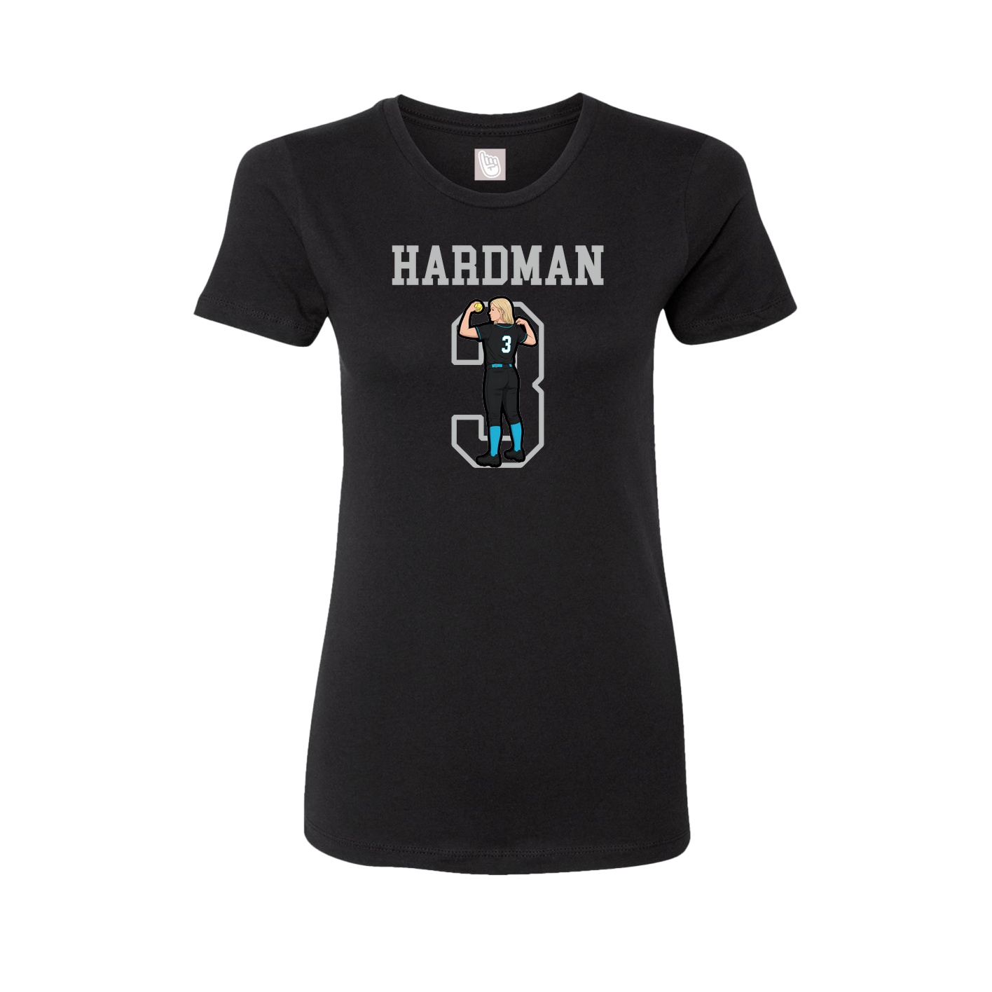 Fitted Women's Tee — Shirsey in Black