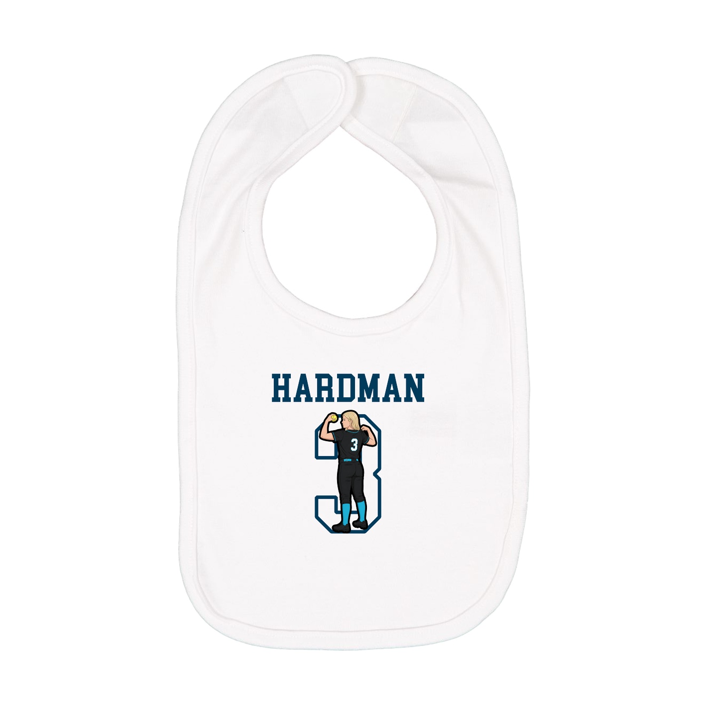 Infant Bib — Shirsey in White