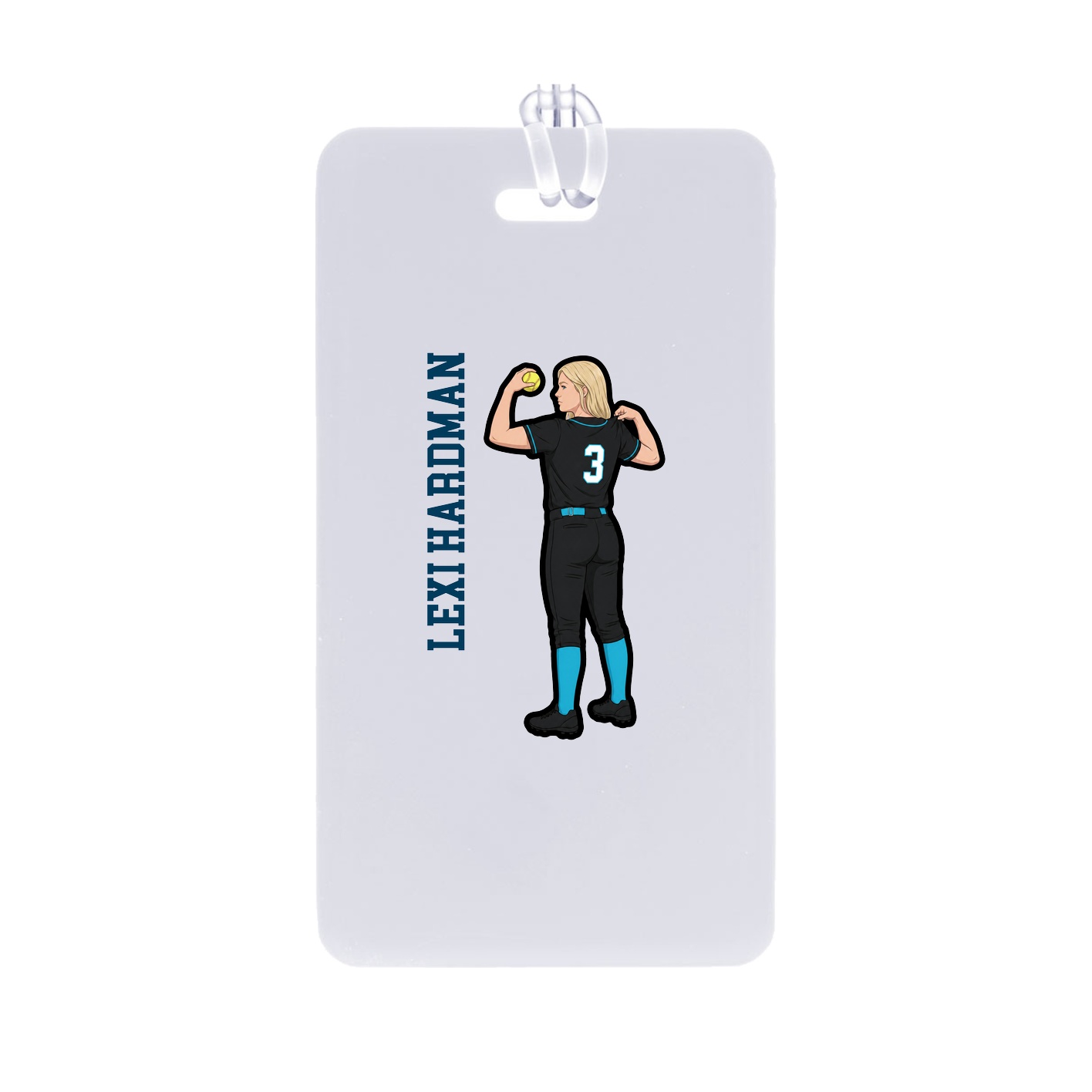 Bag Tag — Name Vertical in Classic