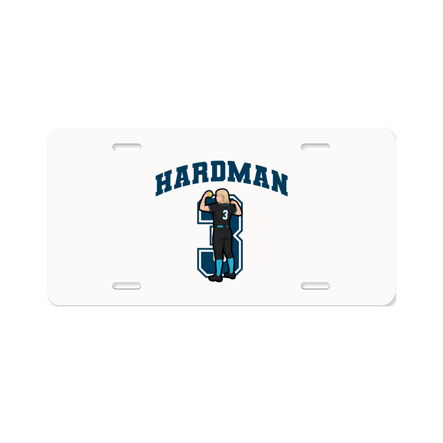 License Plate — Number in Classic