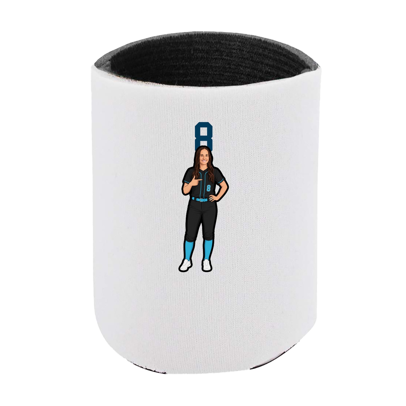 Can Holder — Number Top in White