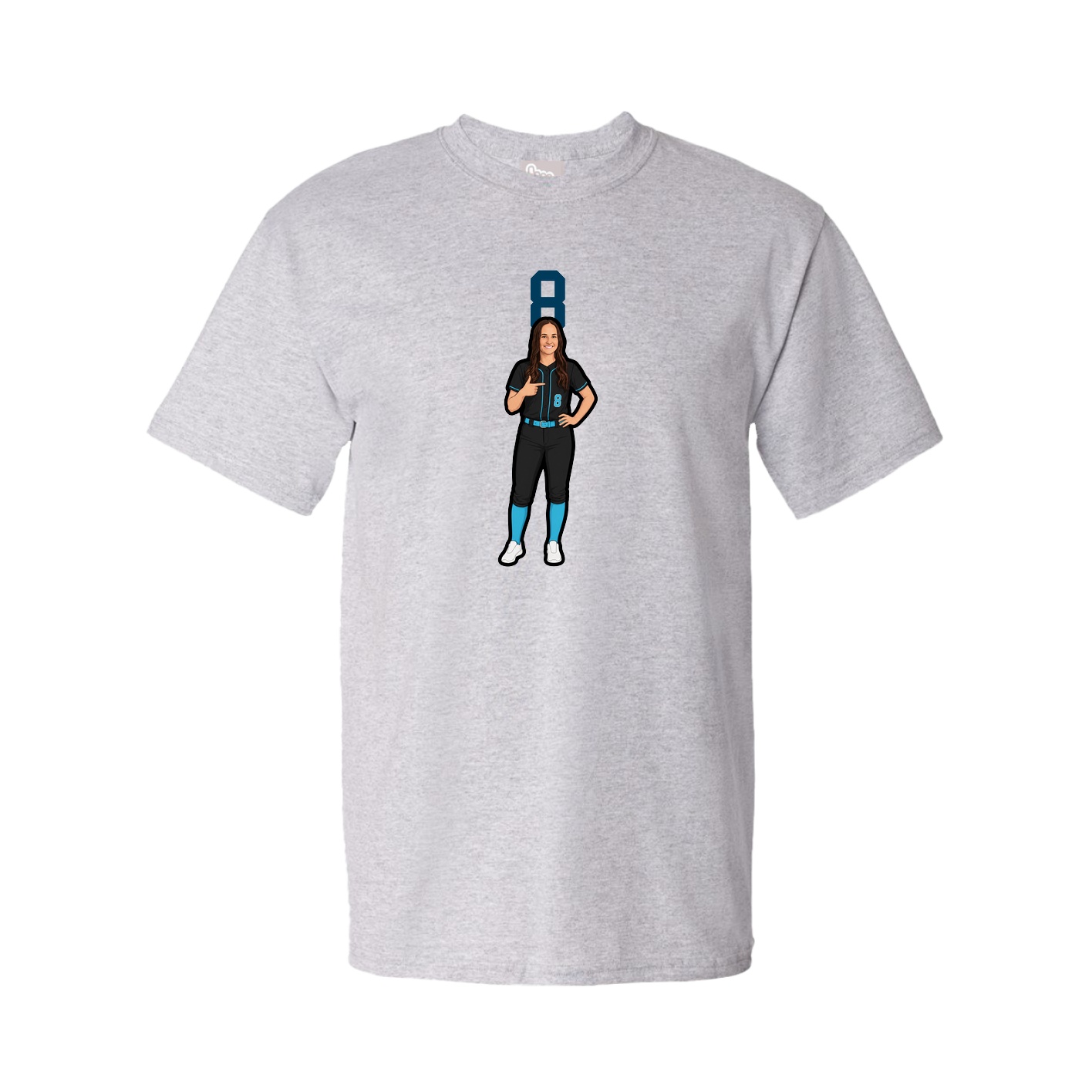 Tee — Number Top in Grey