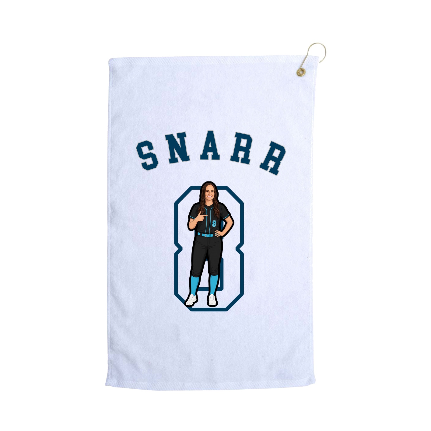 Golf Towel — Shirsey Arch in White