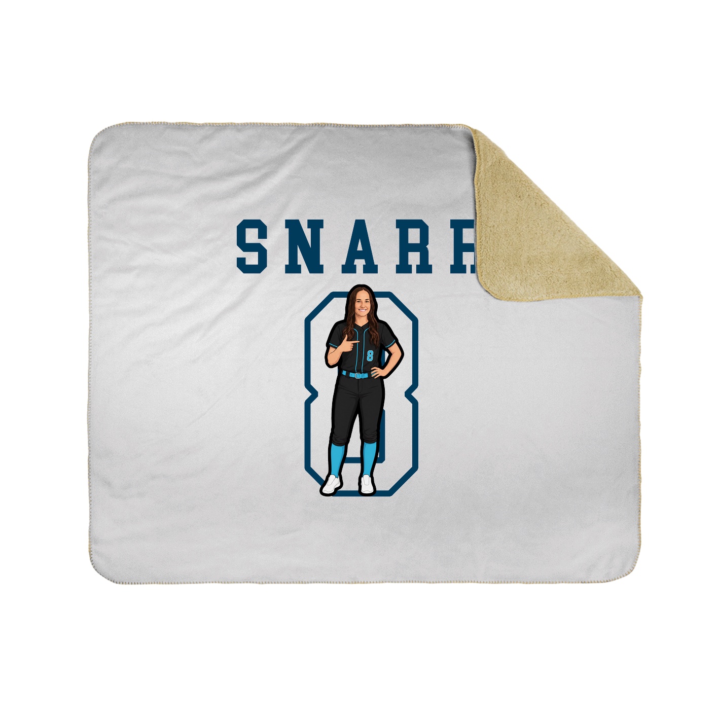Throw Blanket — Shirsey in White