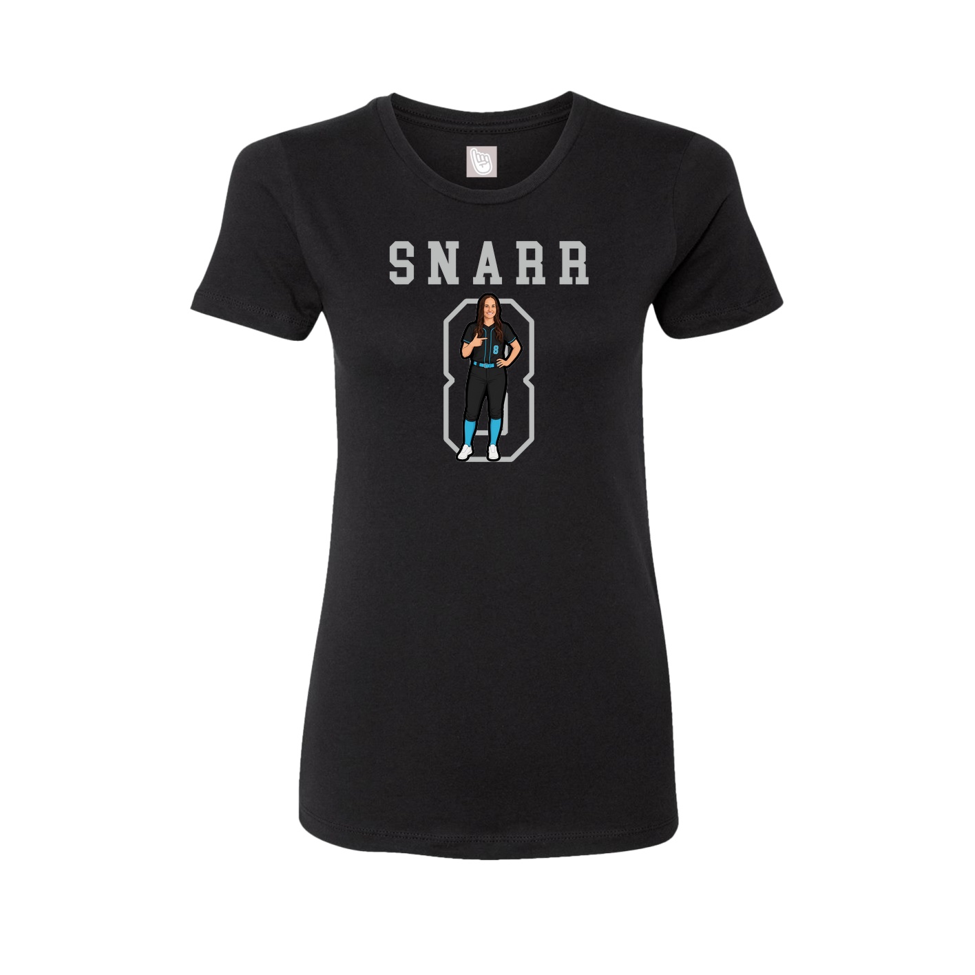 Fitted Women's Tee — Shirsey in Black