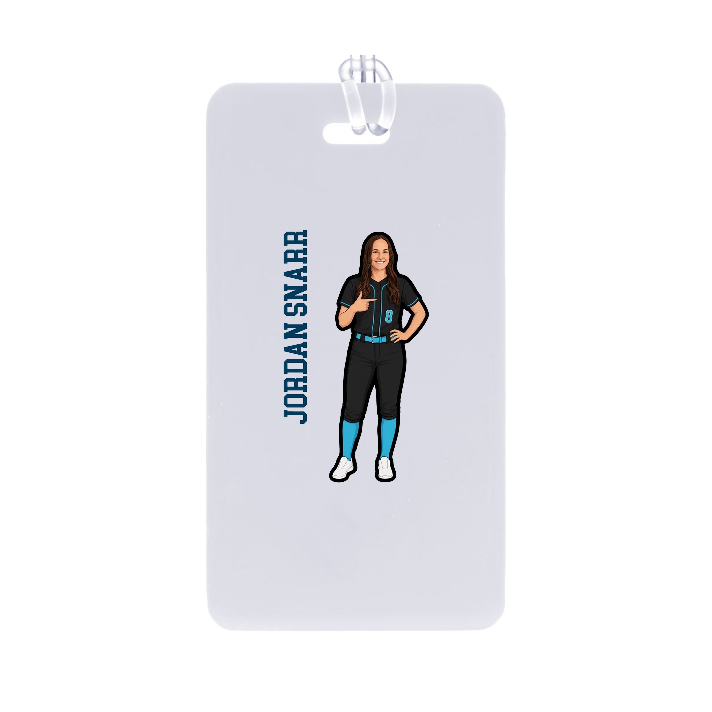 Bag Tag — Name Vertical in Classic
