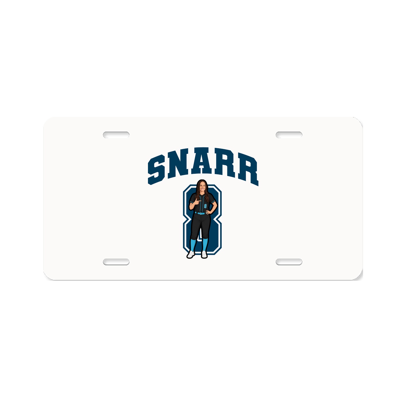 License Plate — Number in Classic