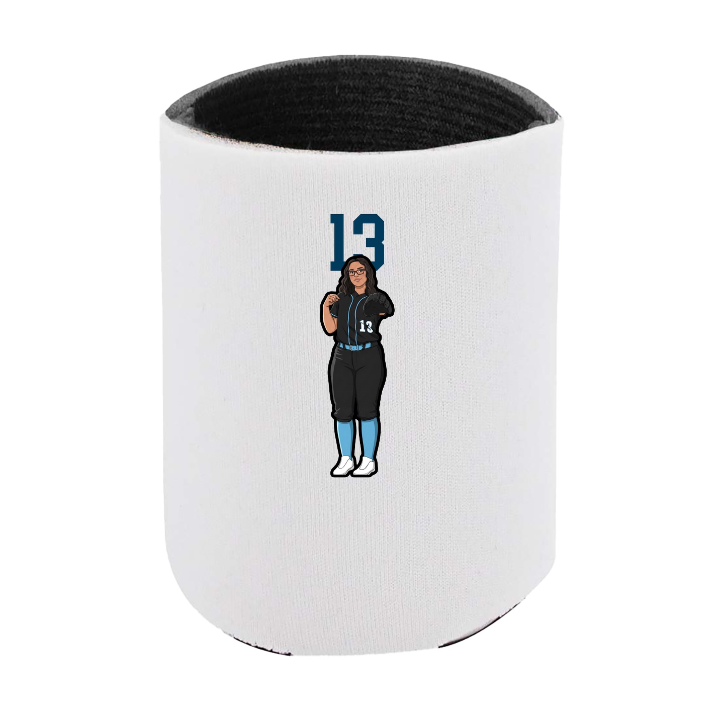 Can Holder — Number Top in White