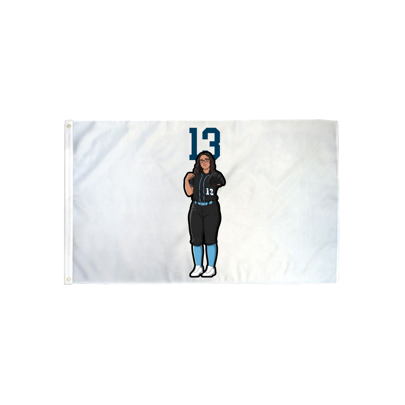 3x5 Flag — Number Top in Classic