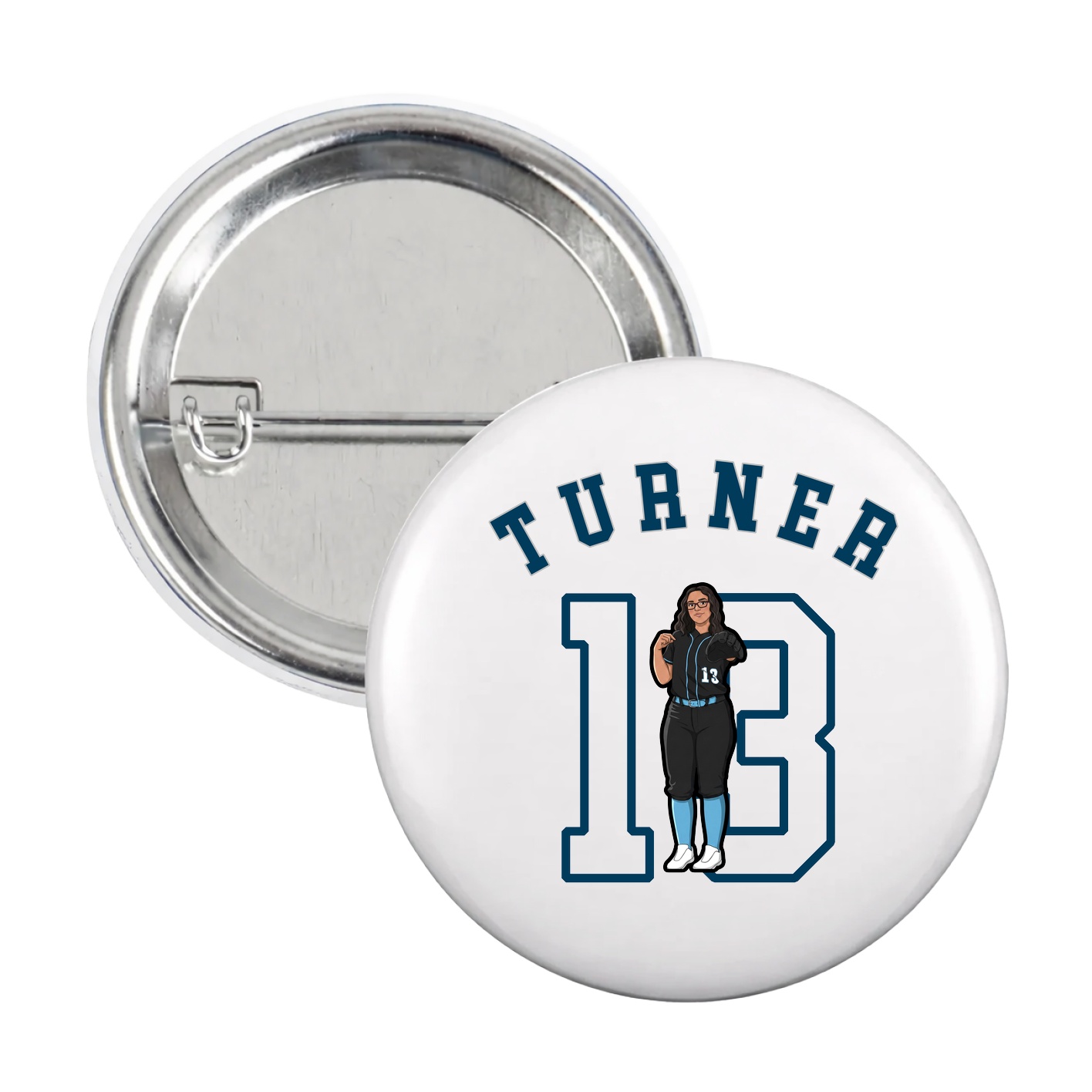 Game Day Button — Shirsey Arch in White