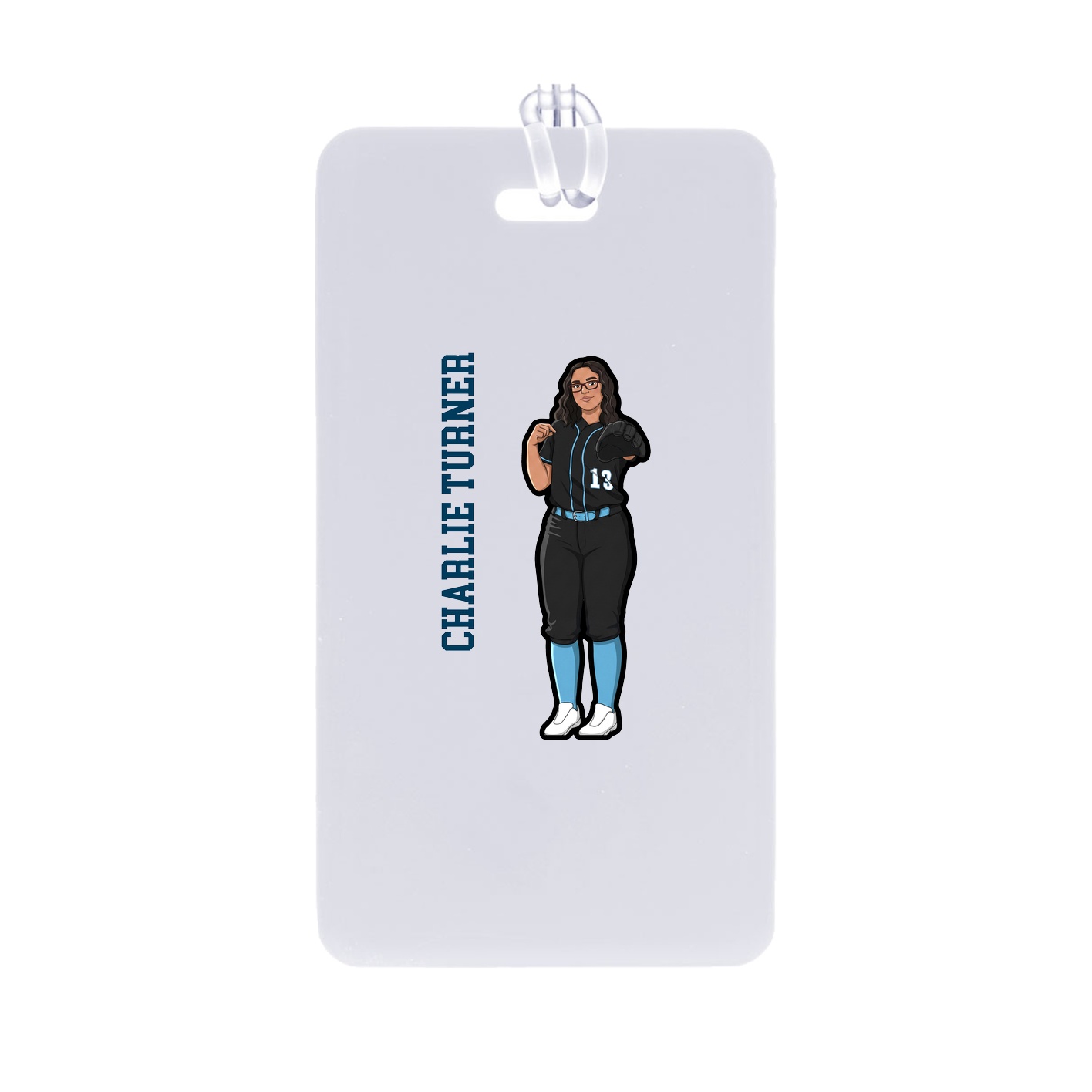 Bag Tag — Name Vertical in Classic