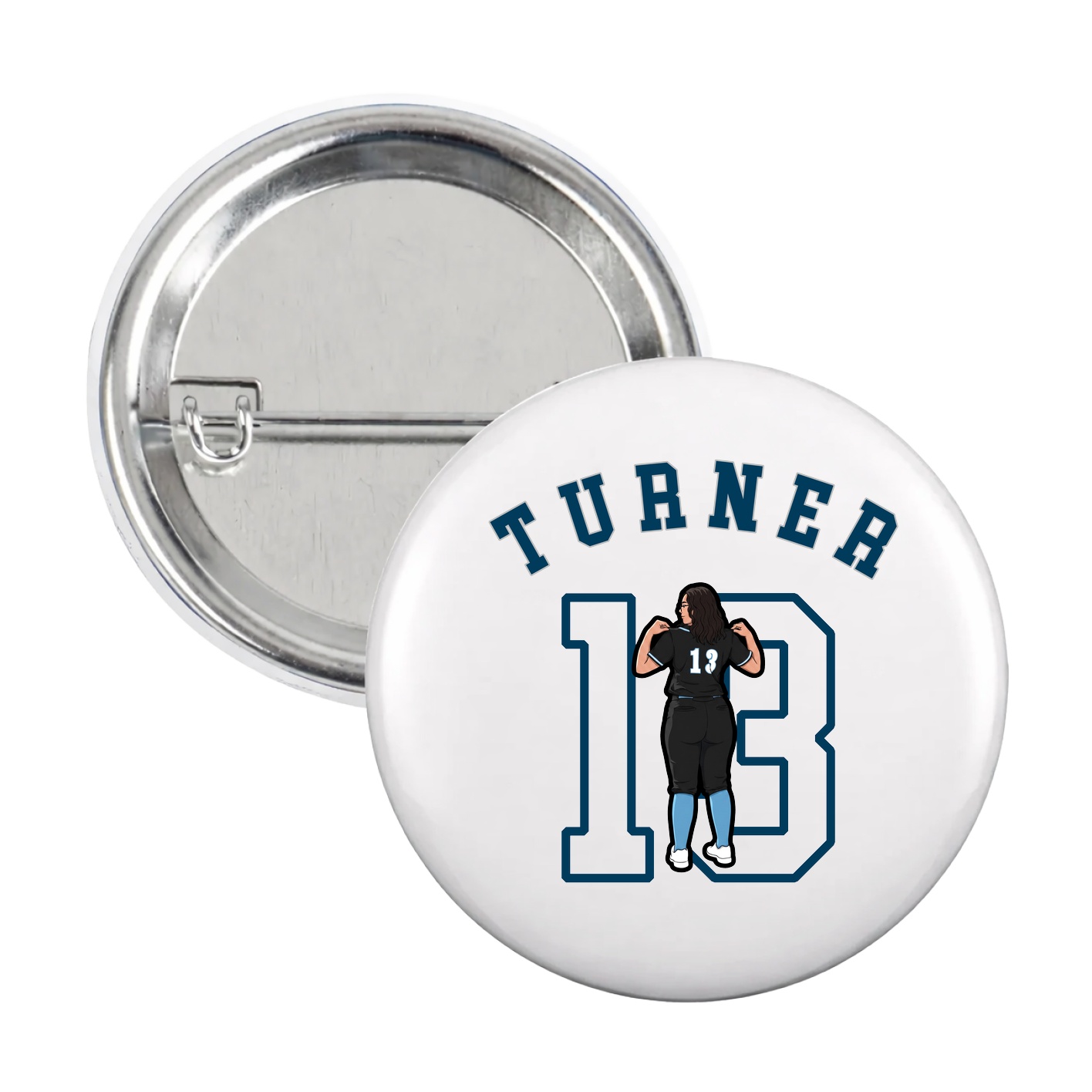 Game Day Button — Shirsey Arch in White