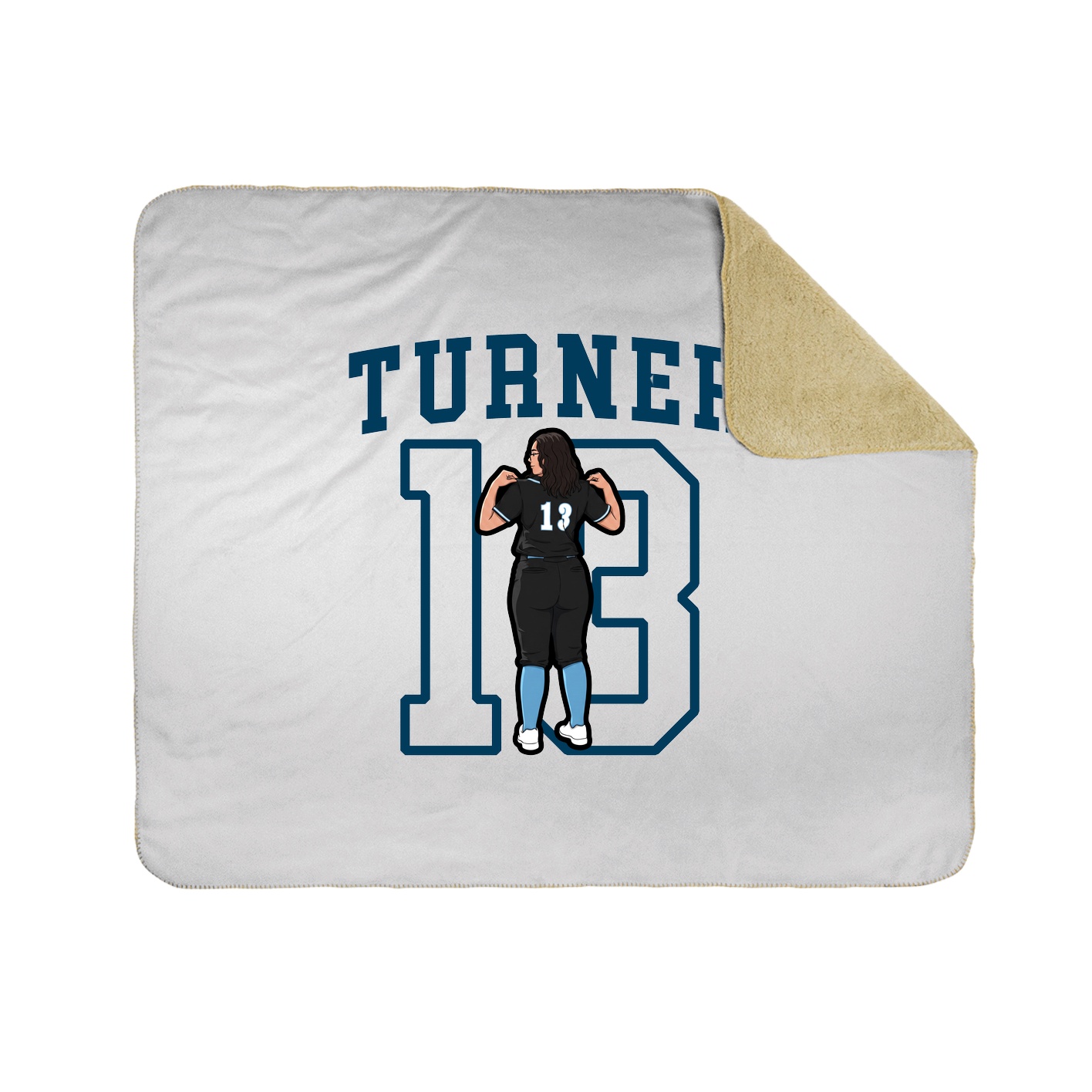 Throw Blanket — Shirsey in White