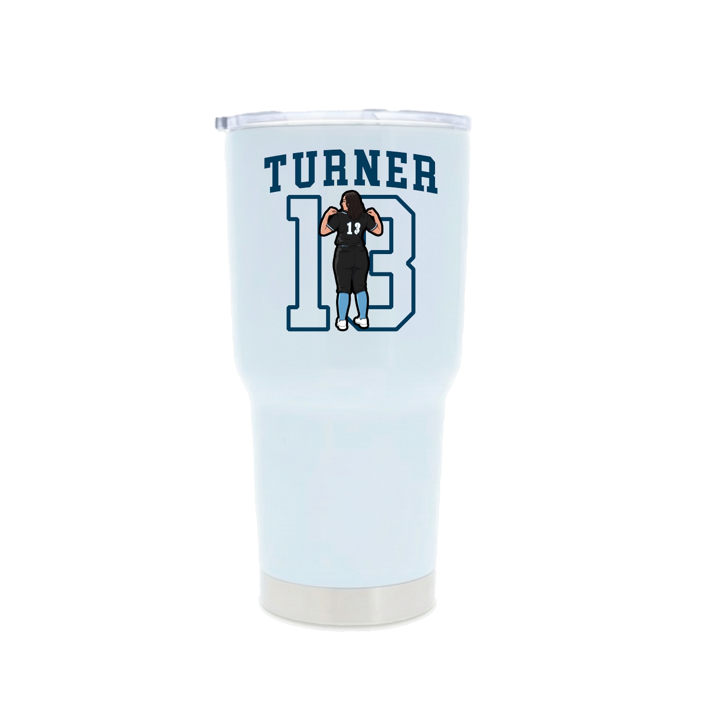 30oz Stainless Steel Tumbler — Shirsey in White