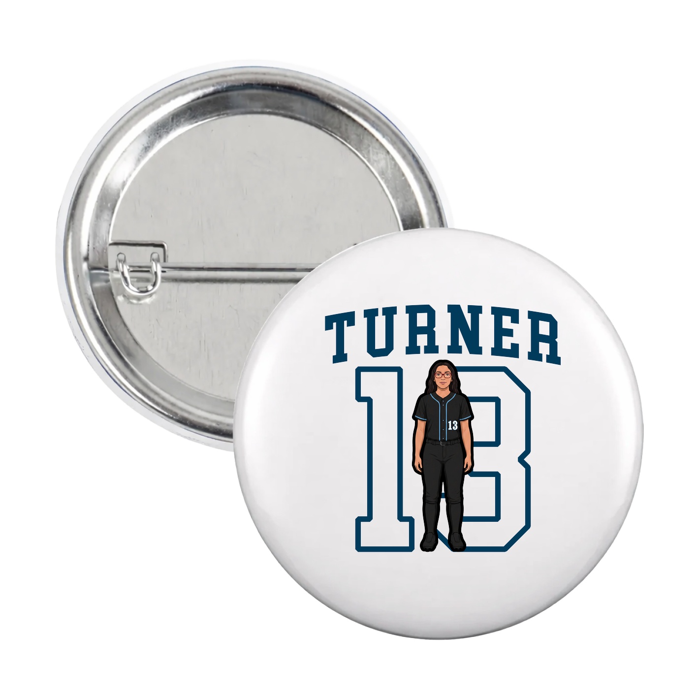 Game Day Button — Shirsey in White