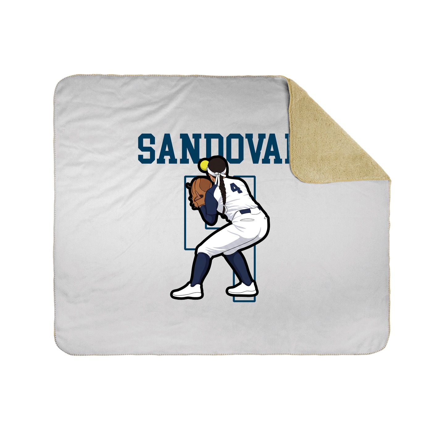 Throw Blanket — Shirsey in White