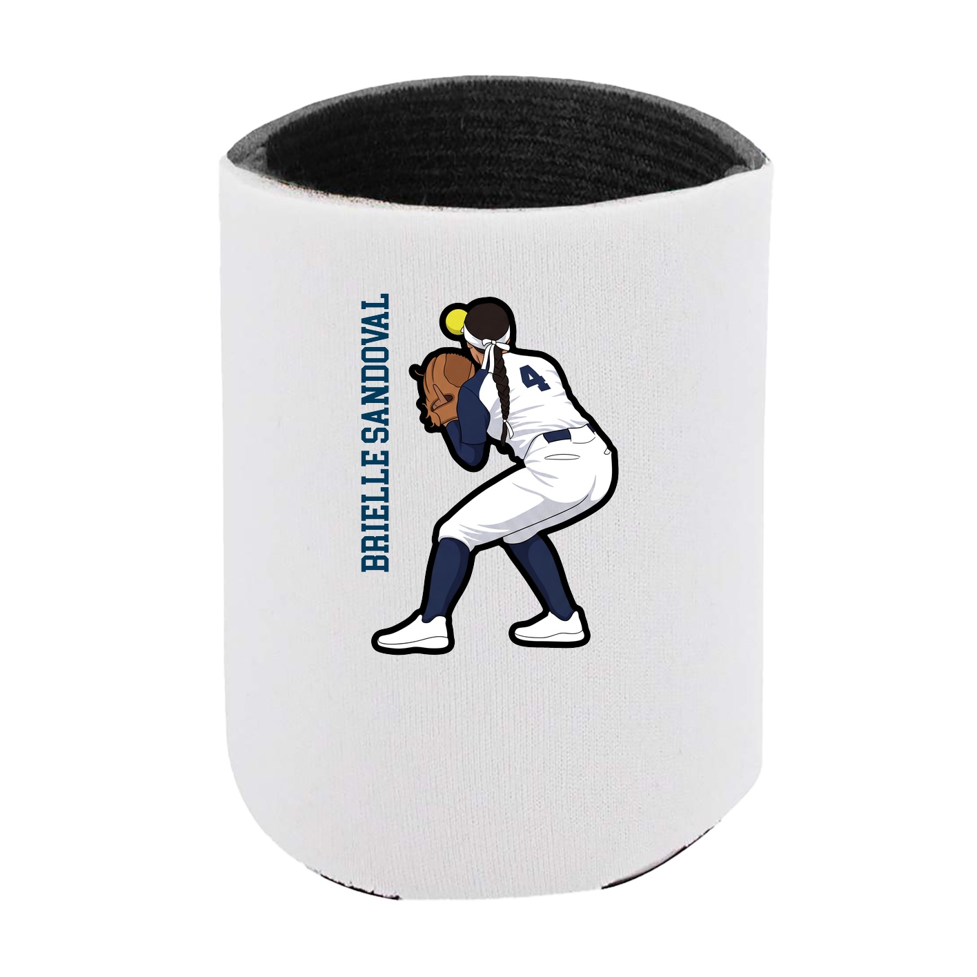 Can Holder — Name Vertical in White
