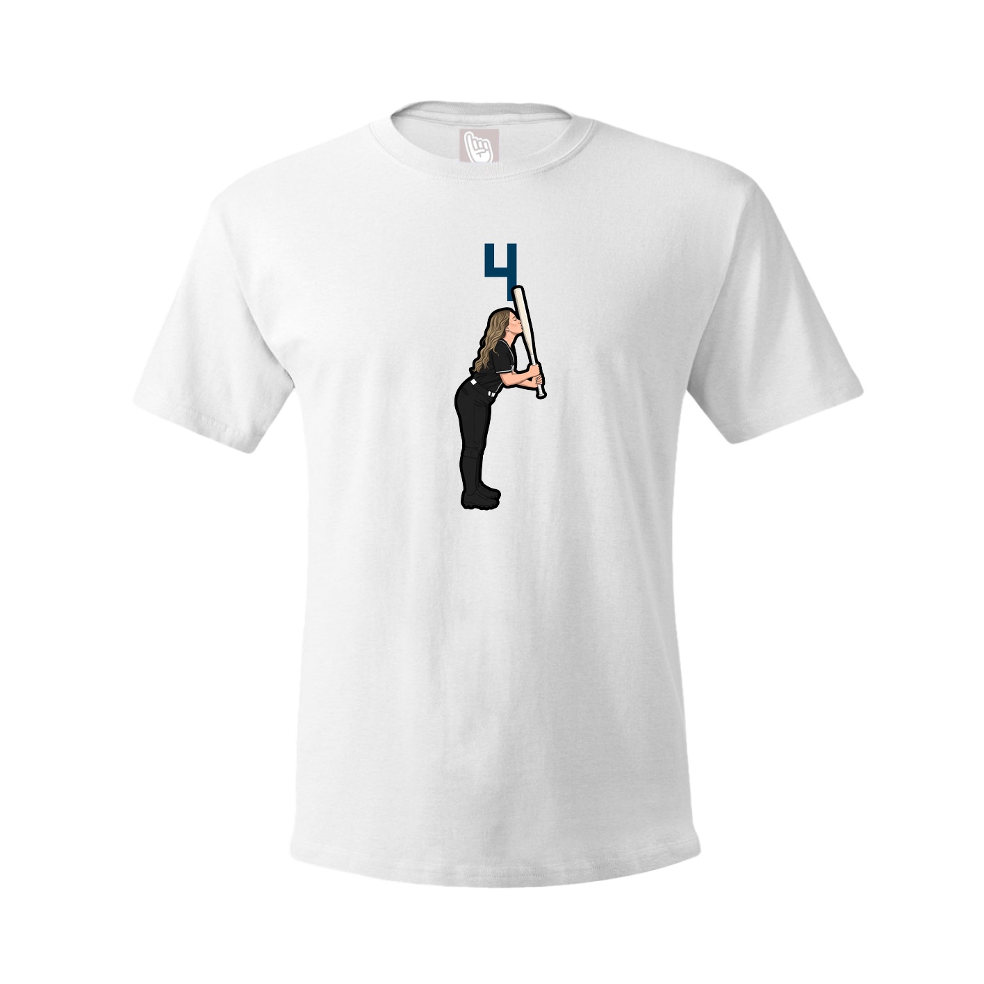 Tee — Number Top in White