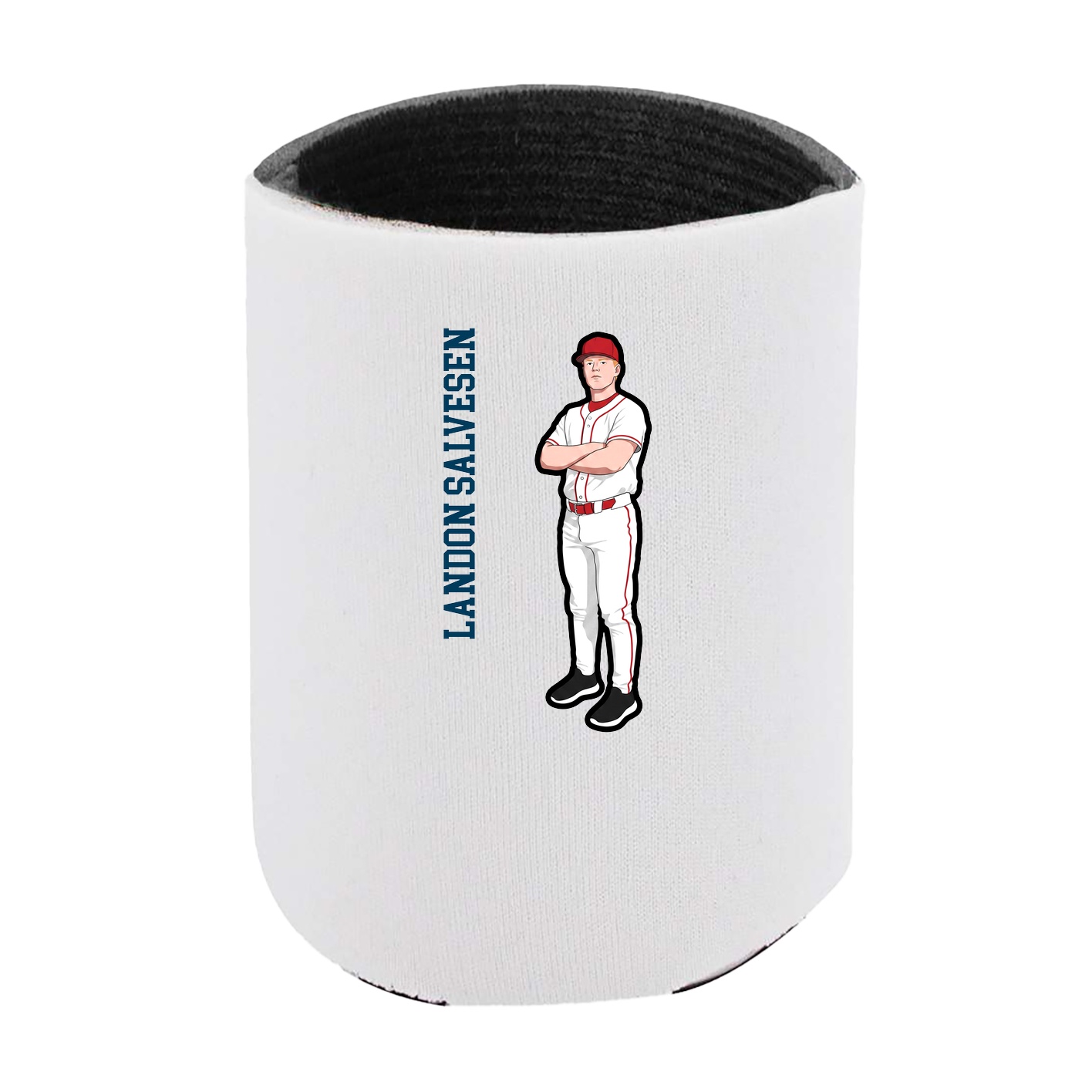 Can Holder — Name Vertical in White