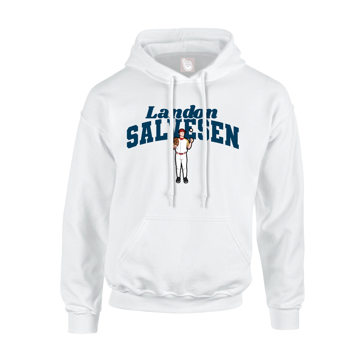 Hoodie — Signature Arch in White