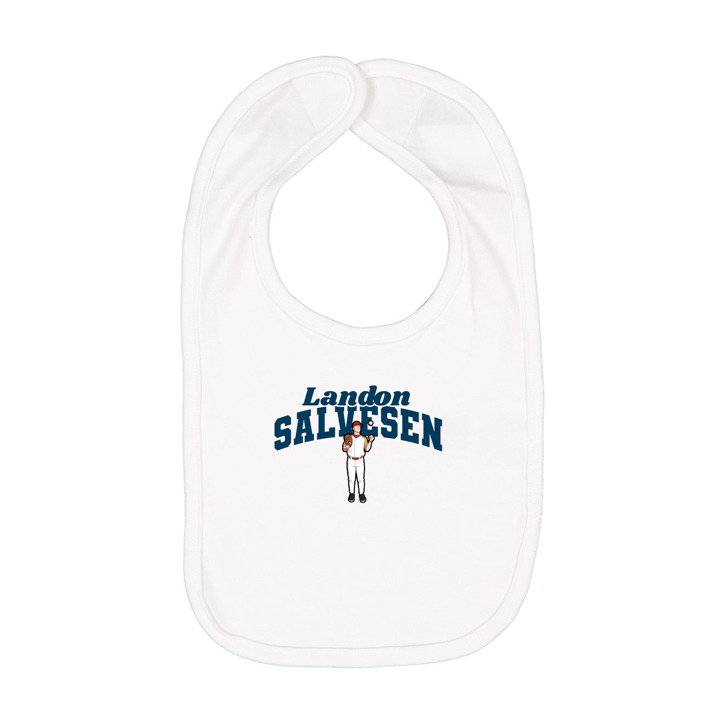 Infant Bib — Signature Arch in White