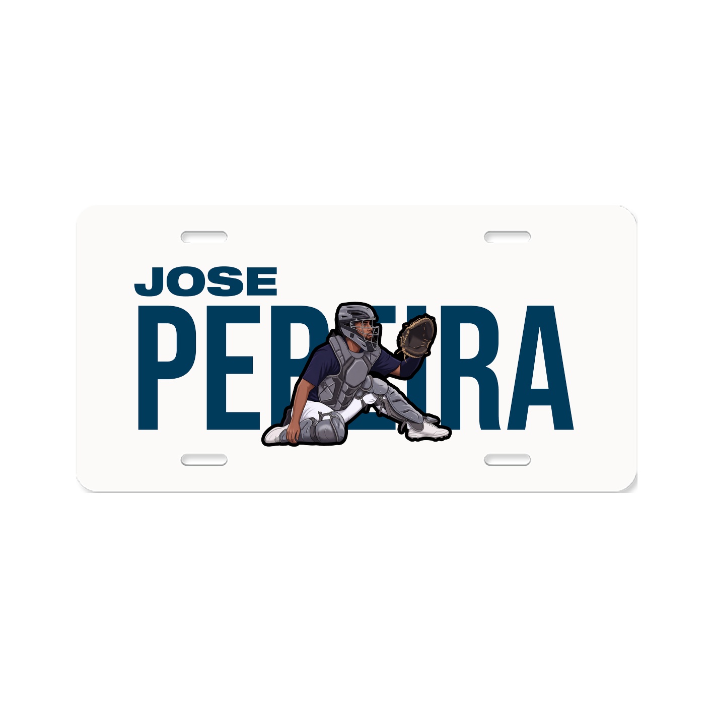 License Plate — Player Name in Classic
