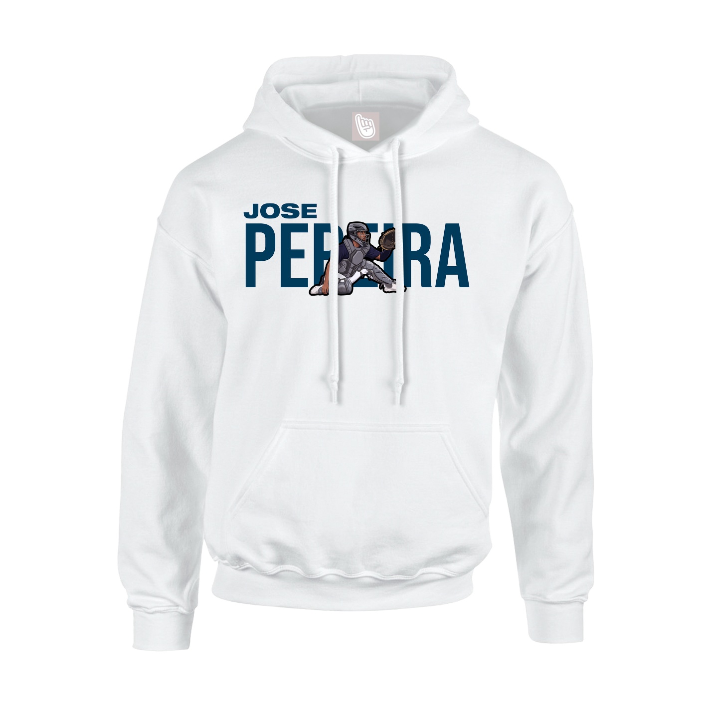 Youth Hoodie — Player Name in White
