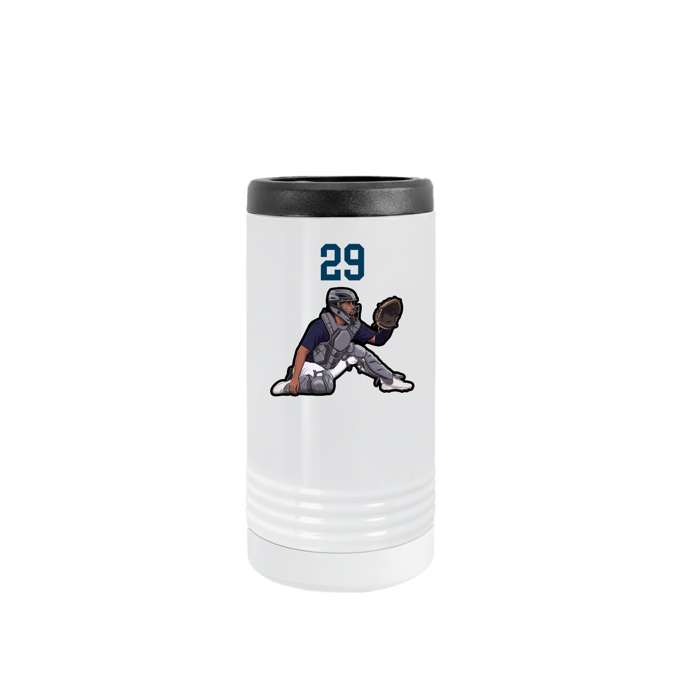 Slim Beverage Holder — Number Top in White