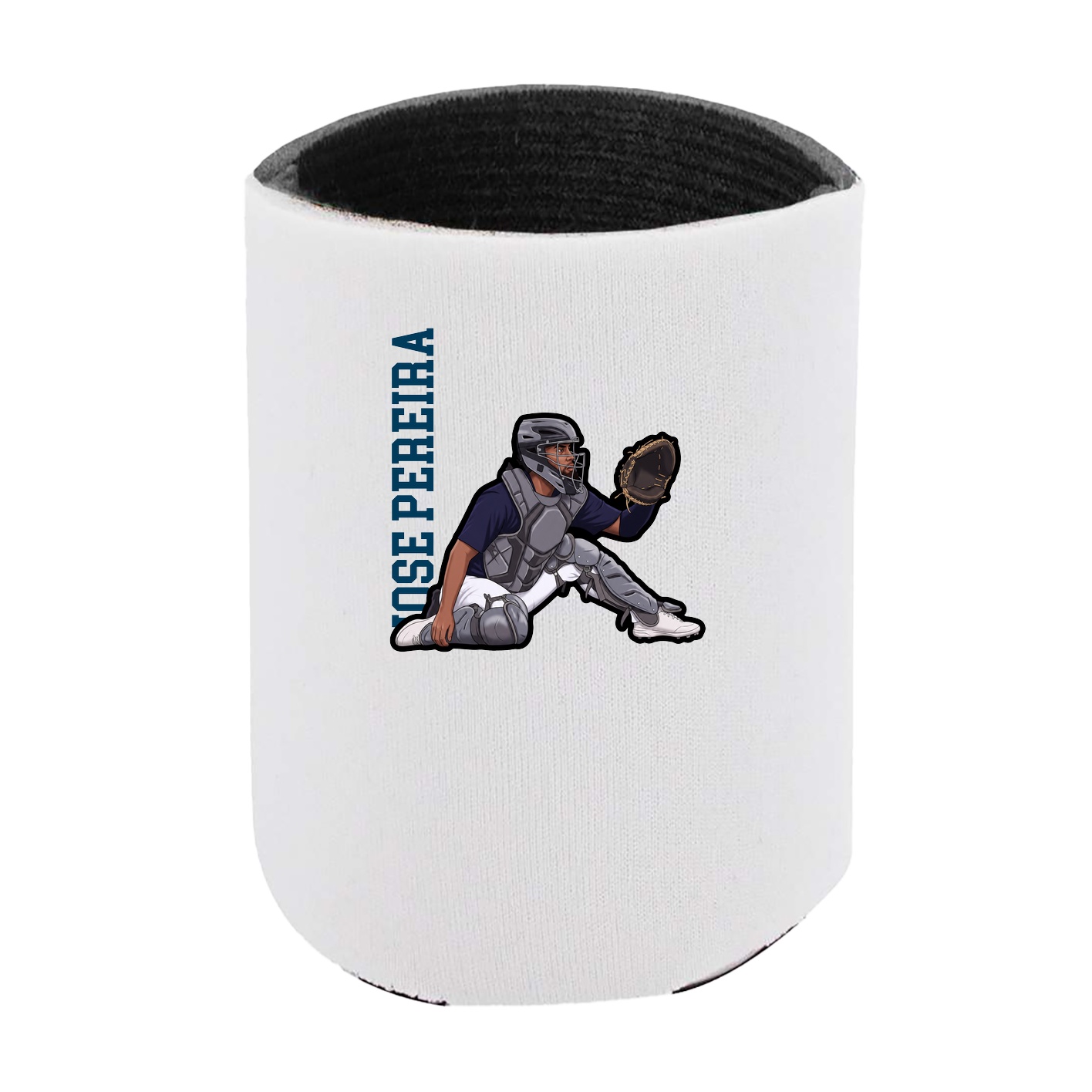 Can Holder — Name Vertical in White