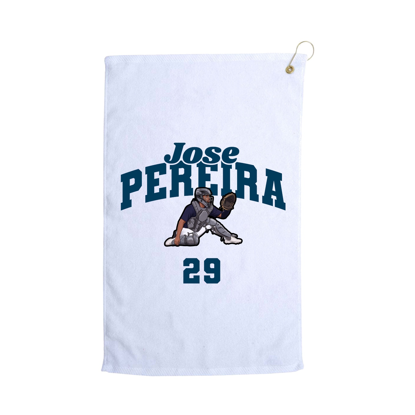 Golf Towel — Signature Arch in White