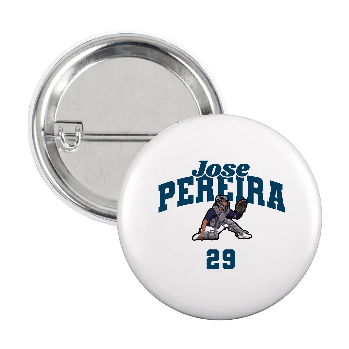 Game Day Button — Signature Arch in White