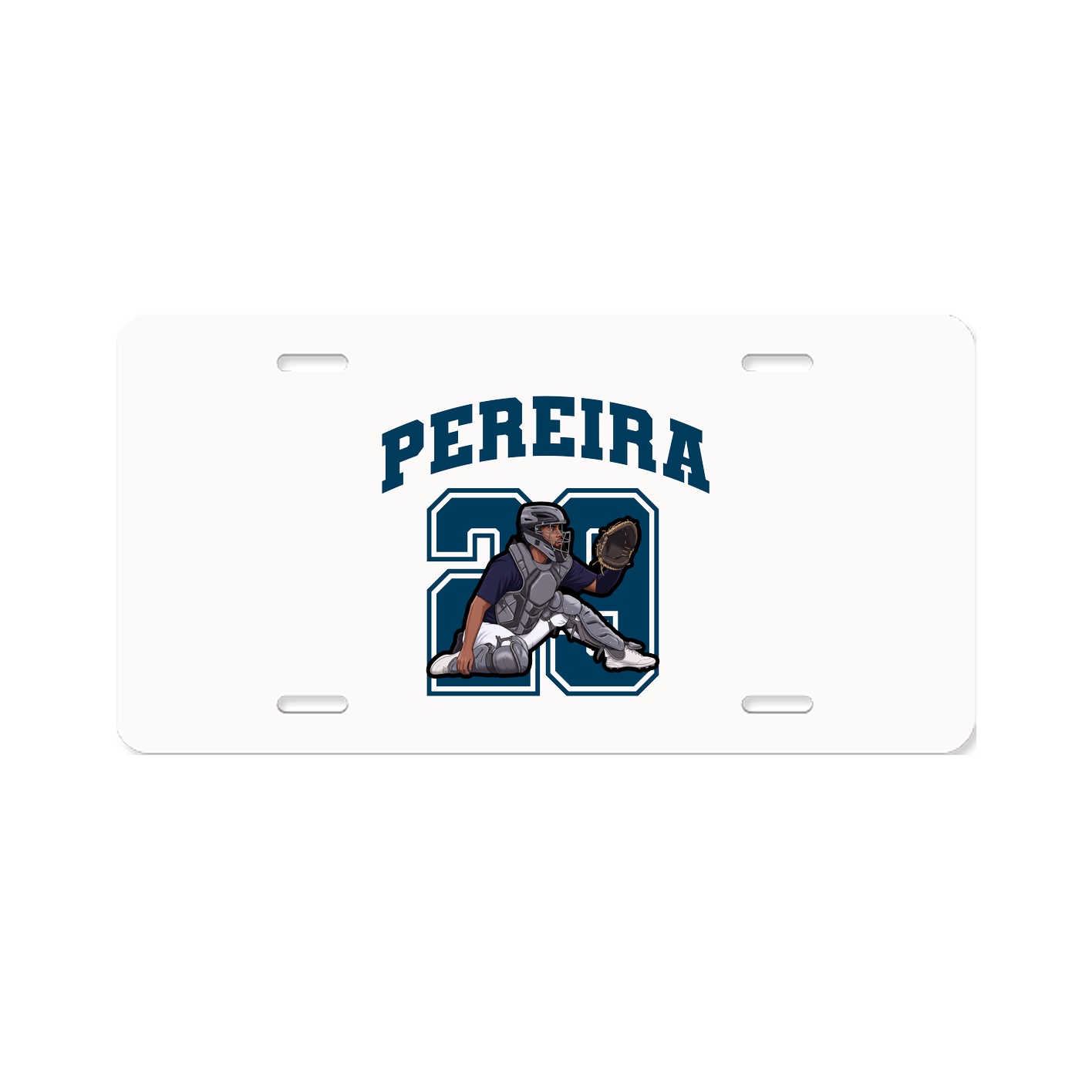 License Plate — Number in Classic
