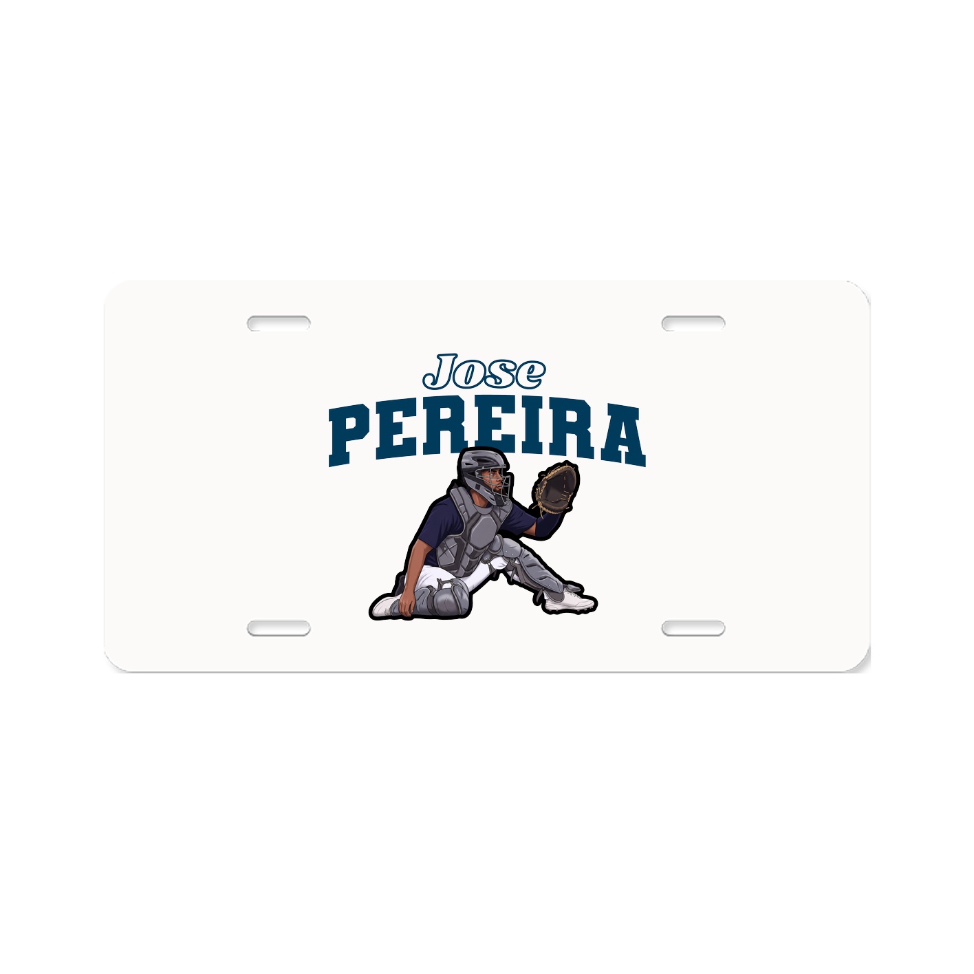 License Plate — Name Arch in Classic