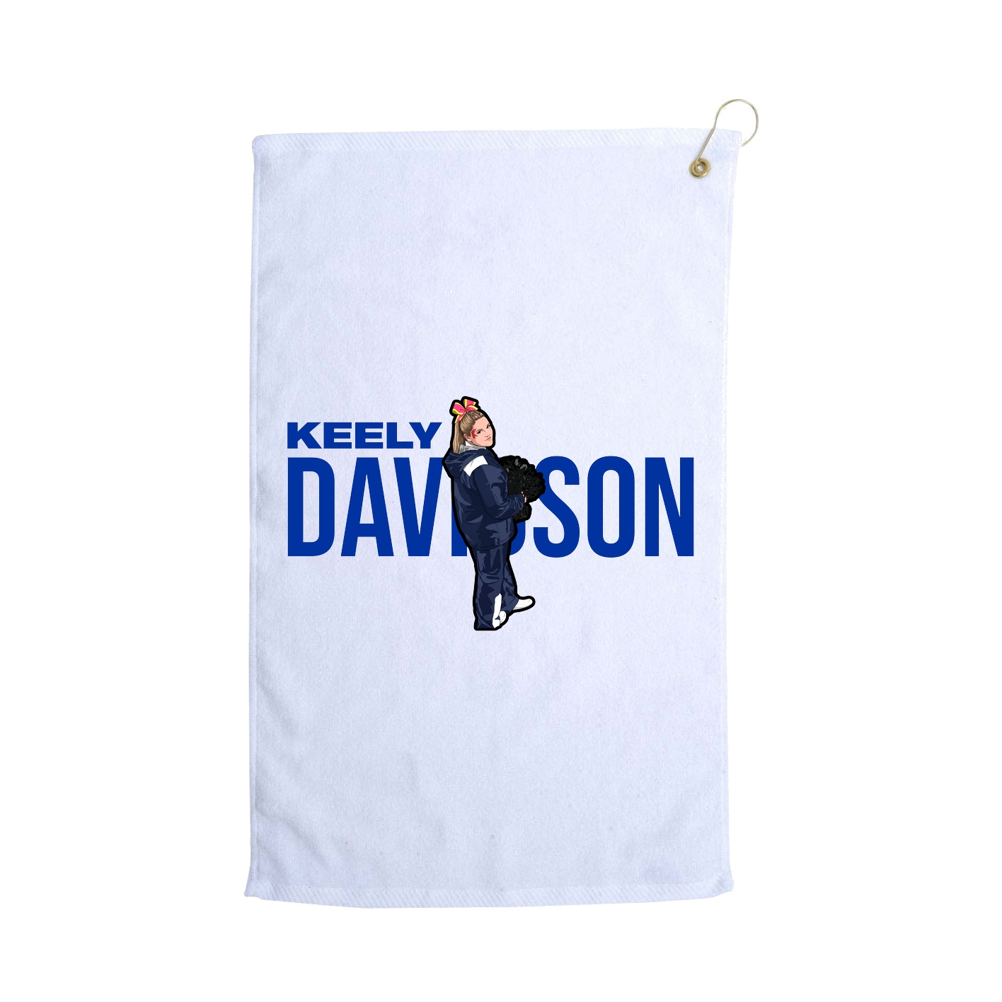 Golf Towel — Player Name in White