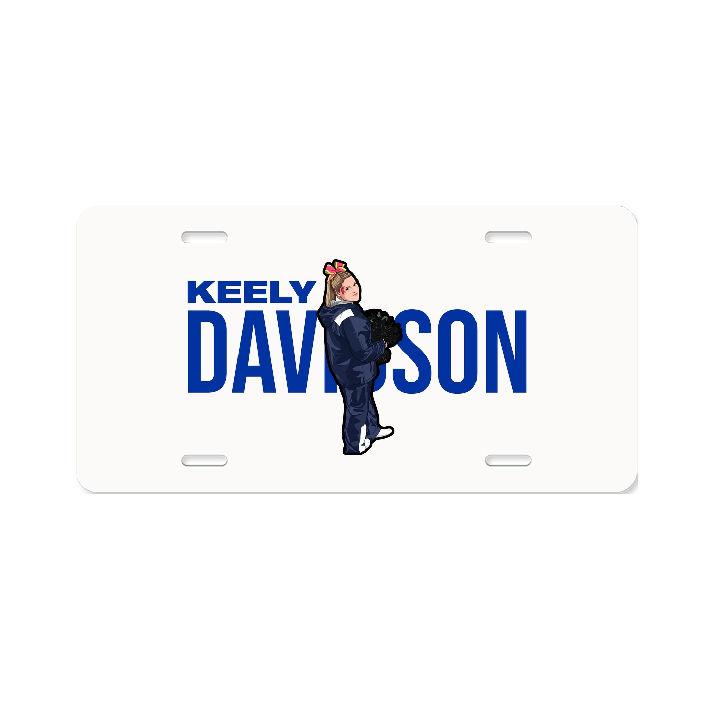 License Plate — Player Name in Classic