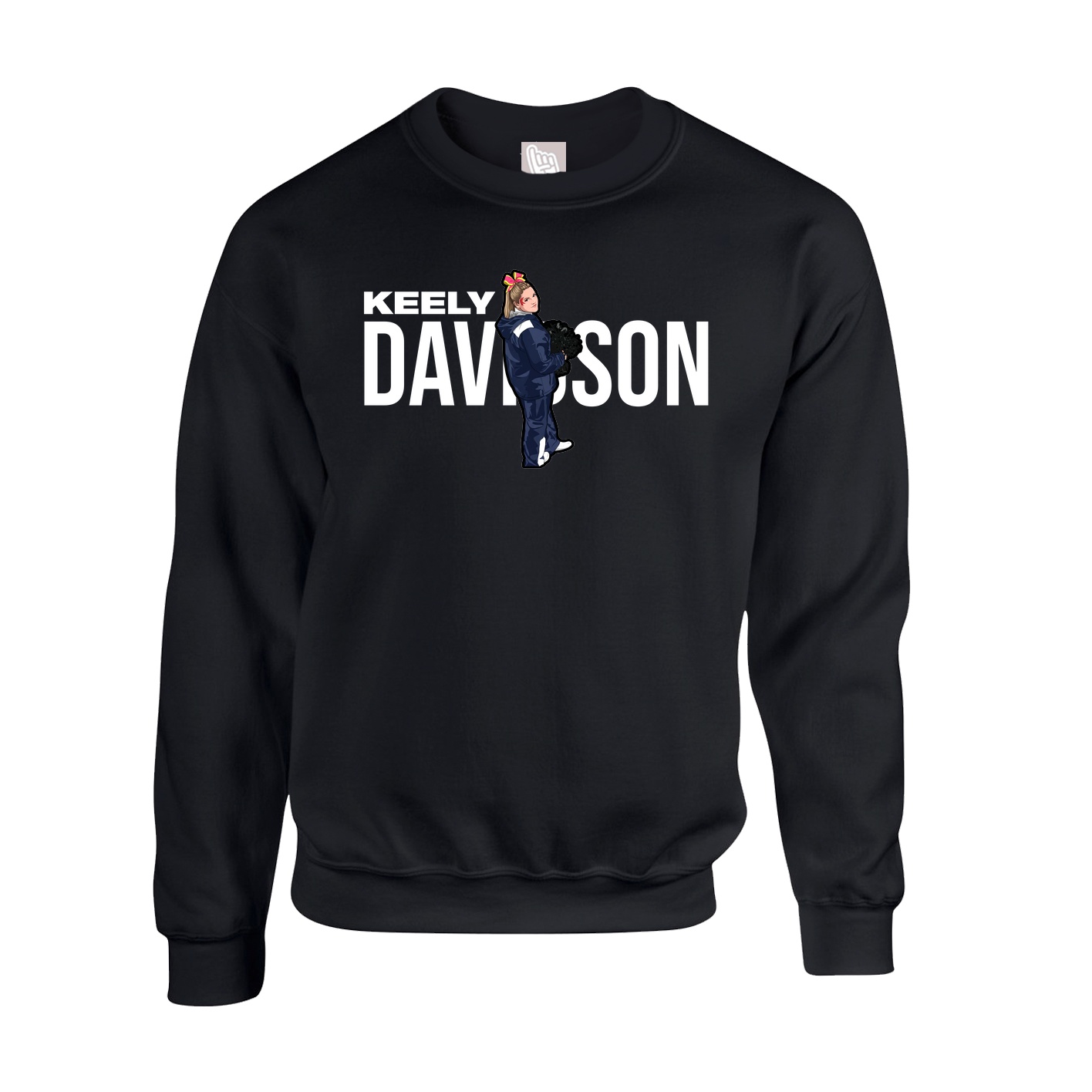 Fleece Crew — Player Name in Black
