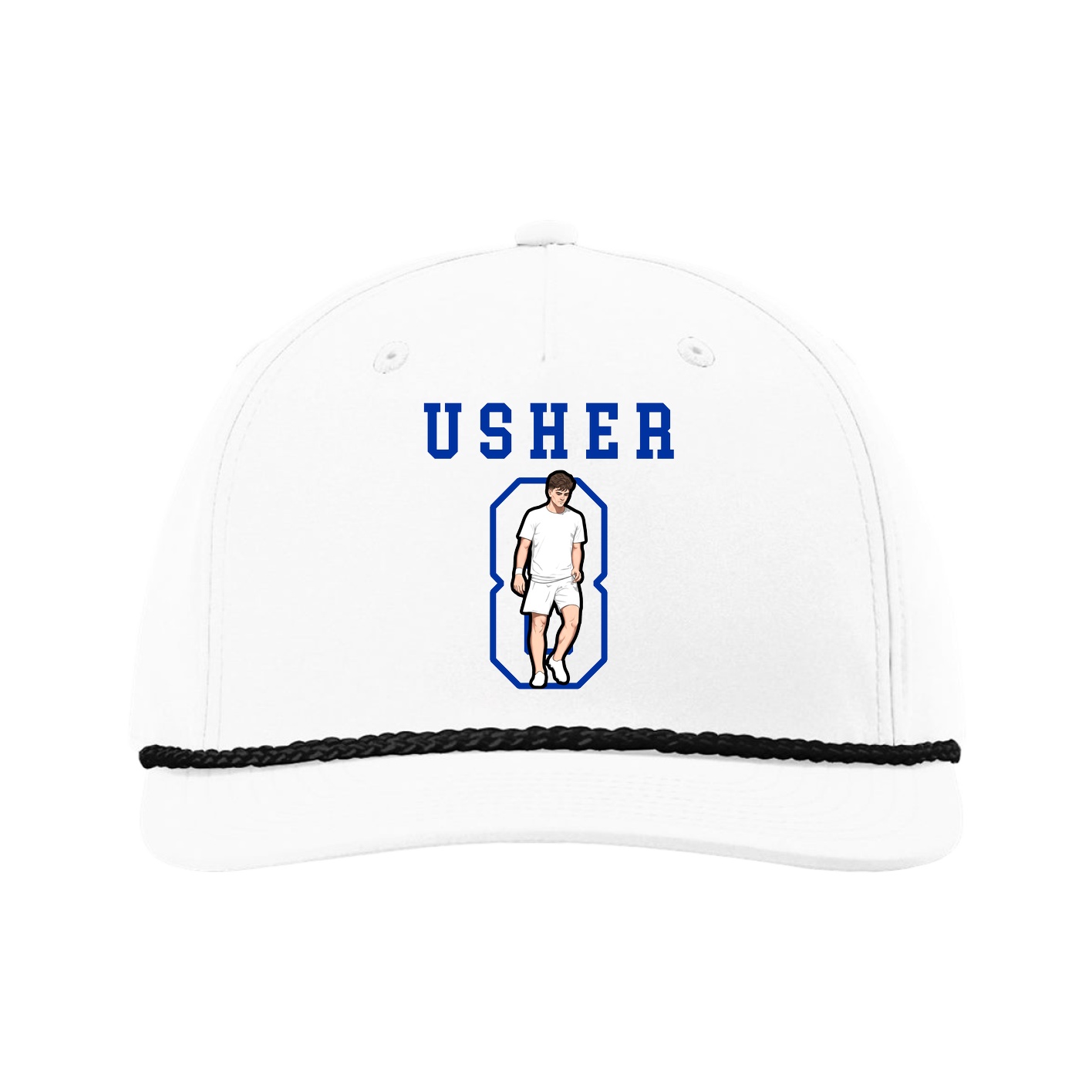 Five-Panel Classic Rope Cap — Shirsey in White