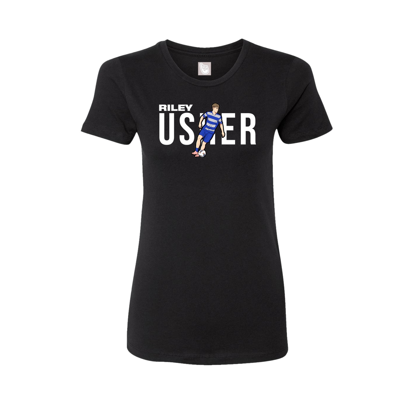 Womens Tee — Player Name in Black