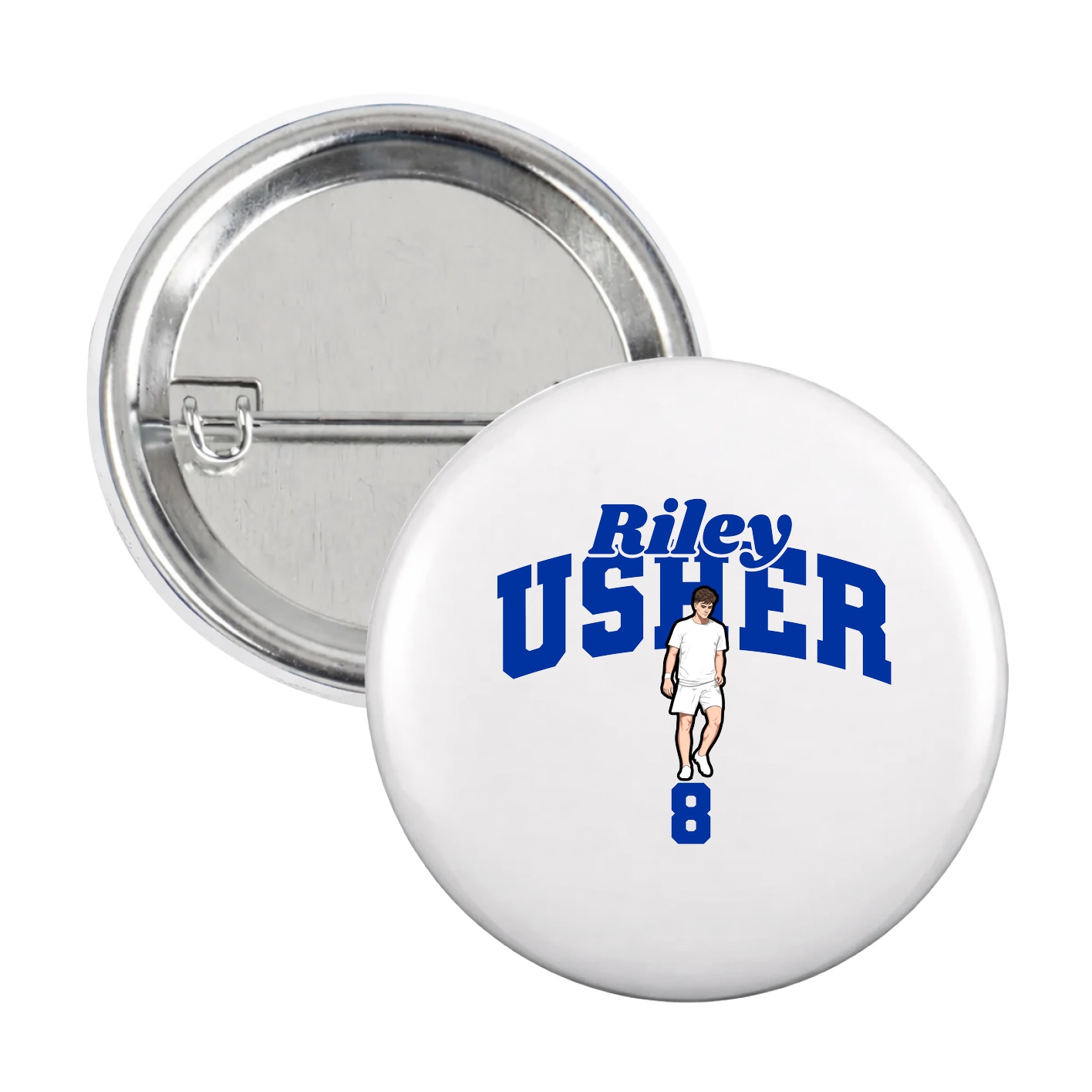 Game Day Button — Signature Arch in White