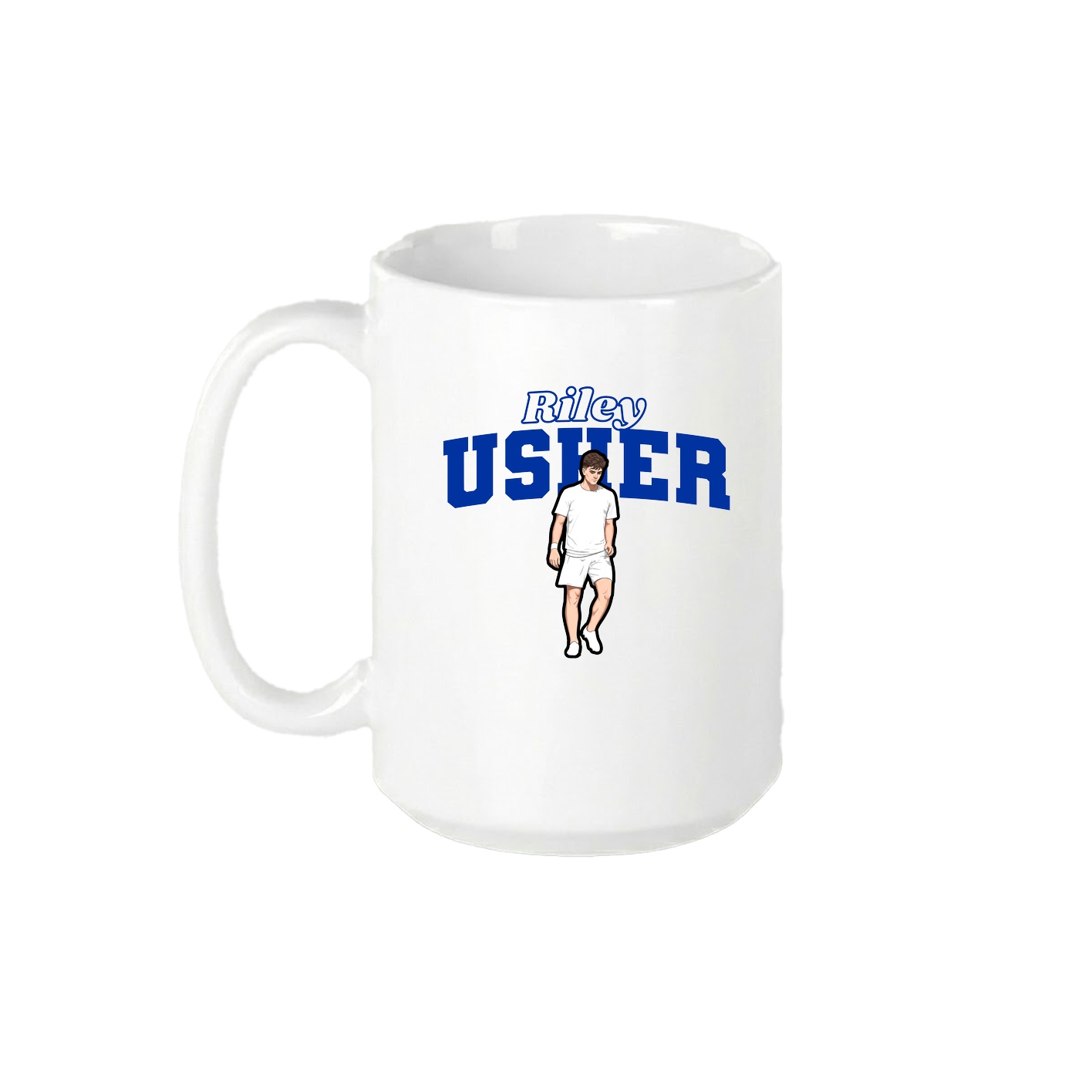 15oz Coffee Mug — Name Arch in White