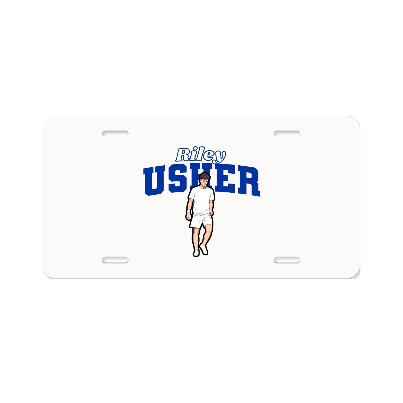 License Plate — Name Arch in Classic