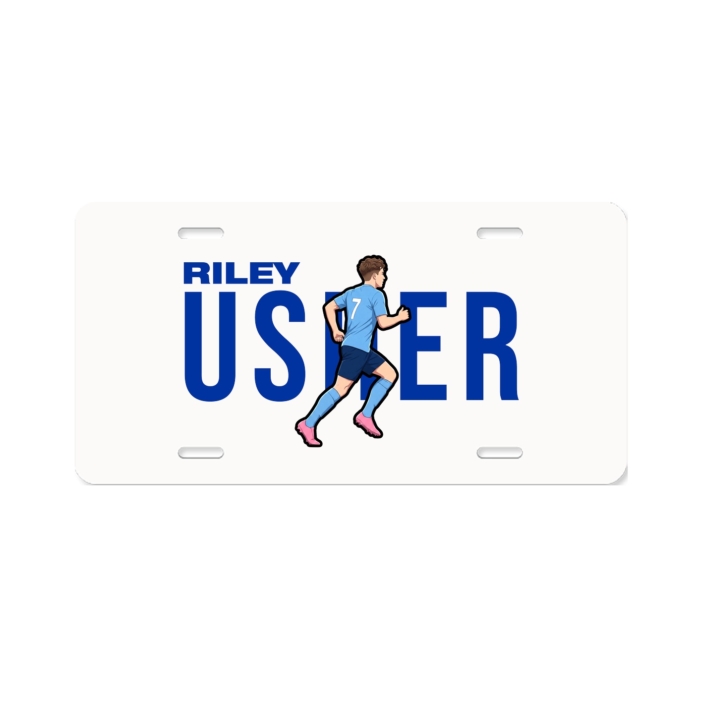 License Plate — Player Name in Classic