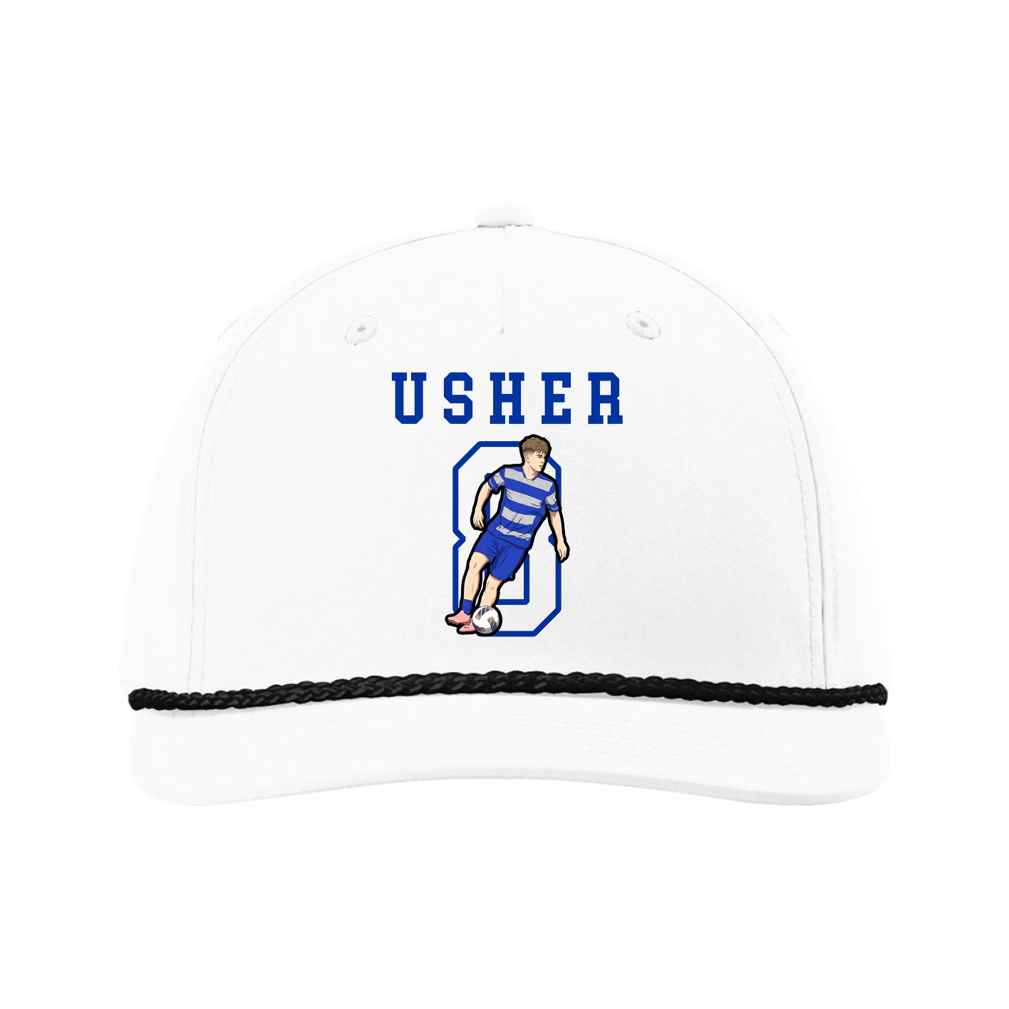 Five-Panel Classic Rope Cap — Shirsey in White