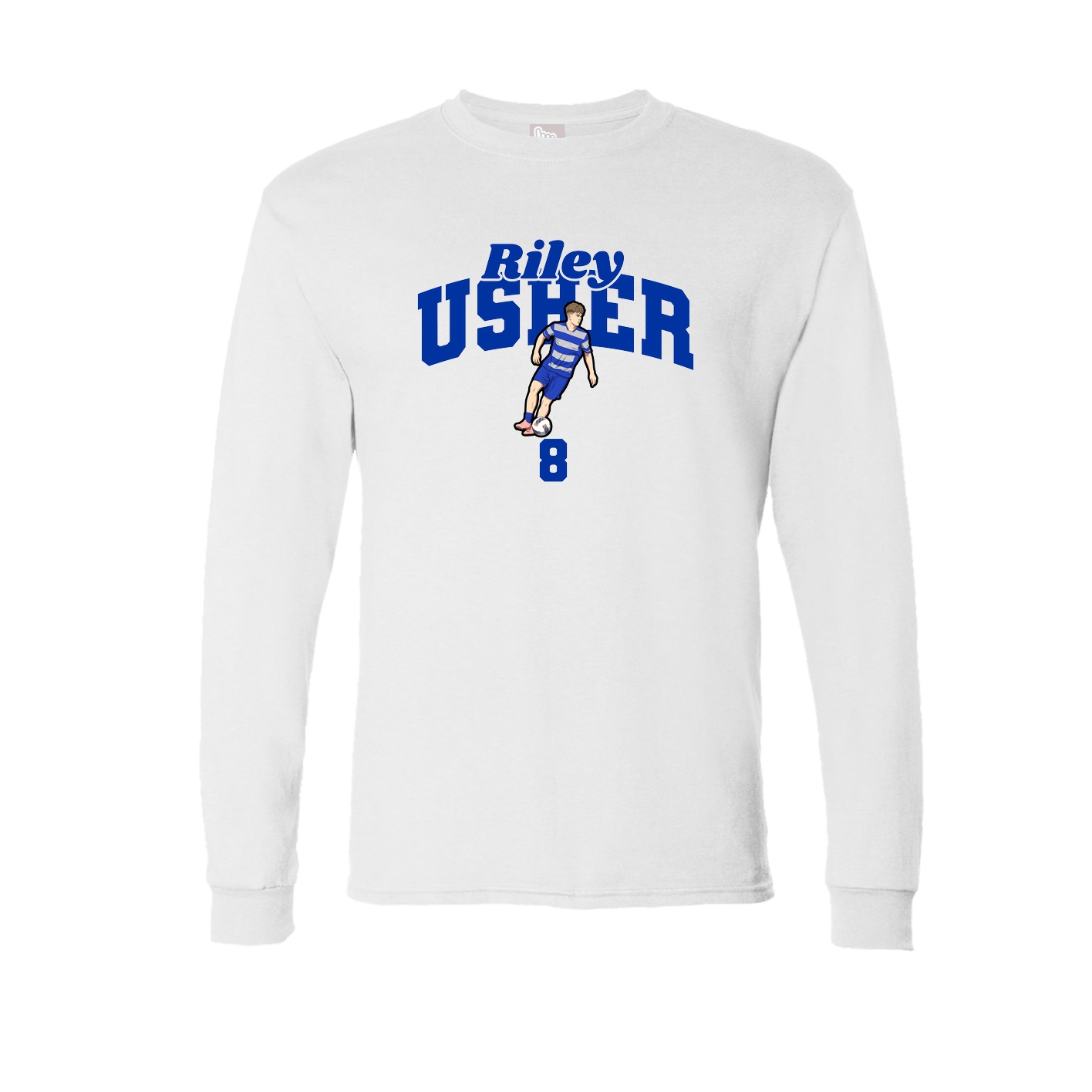 Long Sleeve Tee — Signature Arch in White