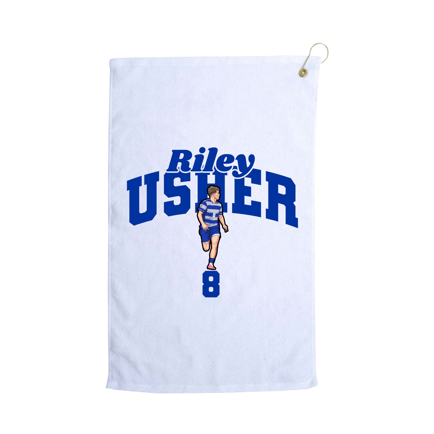 Golf Towel — Signature Arch in White