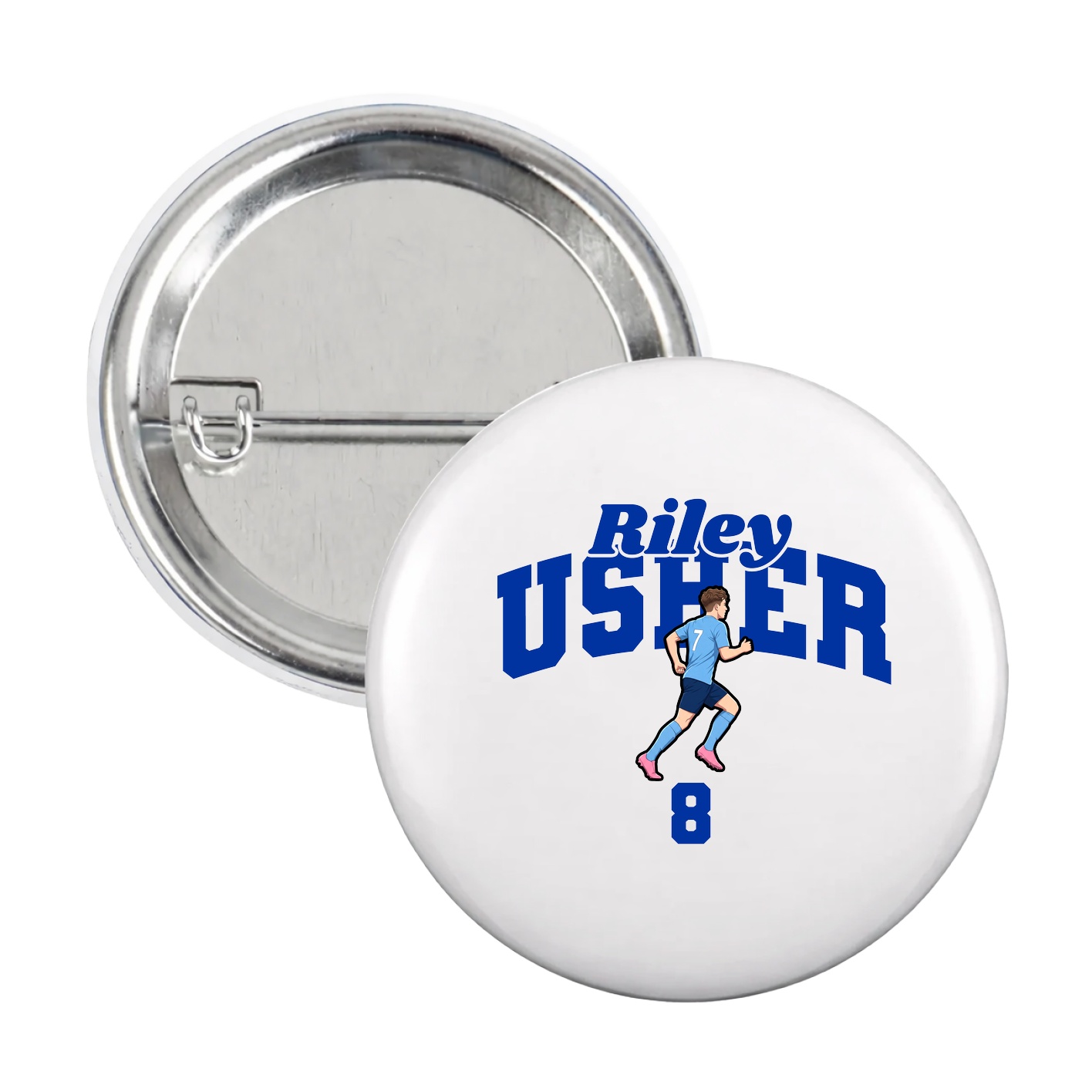 Game Day Button — Signature Arch in White