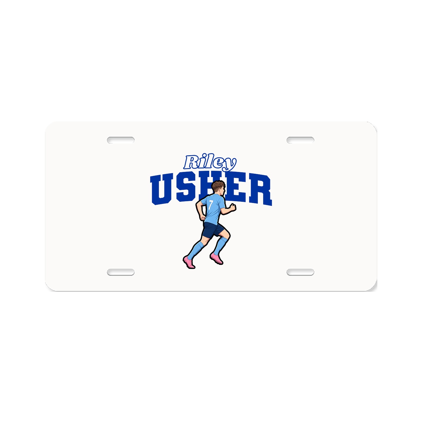 License Plate — Name Arch in Classic