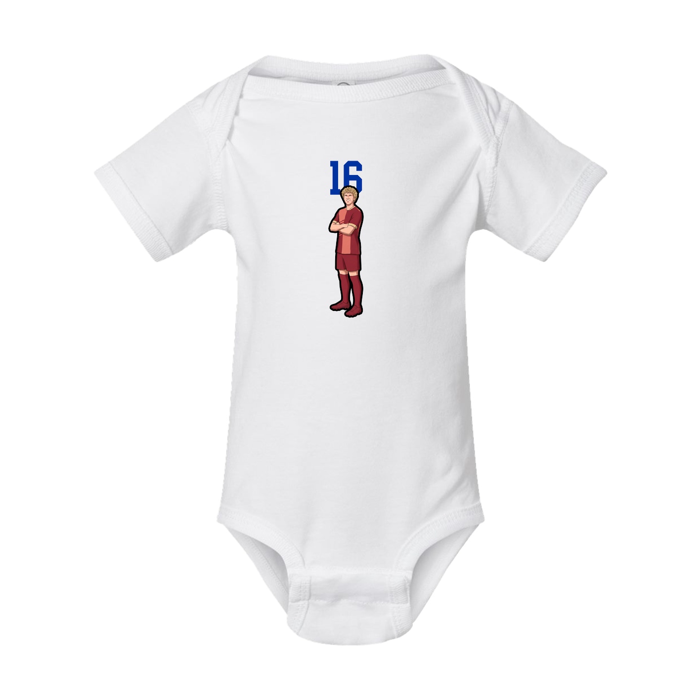 Baby Onesie — Number Top in White