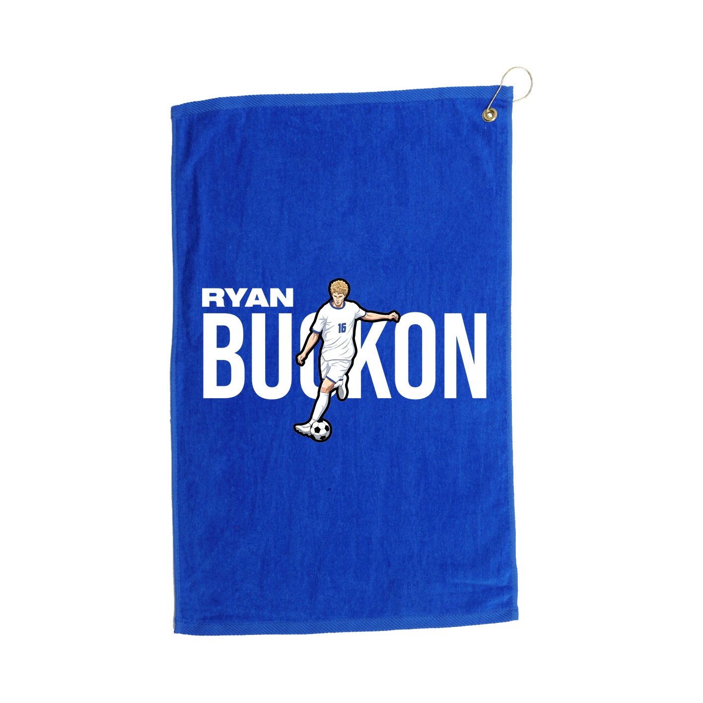 Golf Towel — Player Name in Royal